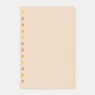 Fall Oak Leaves Post-it Notes