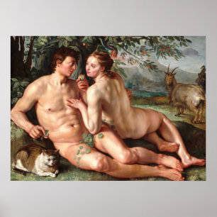 Fall of Man - Hendrick Goltzius Fine Art Poster