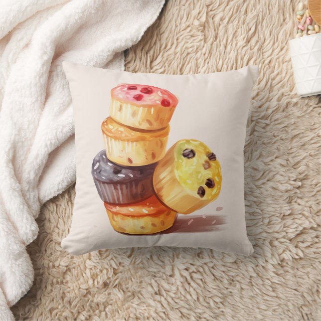 Fall of the Muffin Tower Cushion (Blanket)