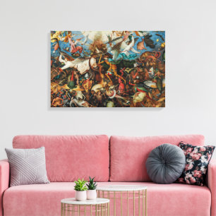Fall of the Rebel Angels Pieter Bruegel, Elder Canvas Print
