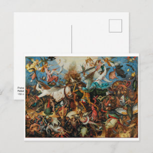 Fall of the Rebel Angels   Pieter Bruegel, Elder   Postcard