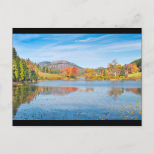 Fall on Long Pond Acadia National Park Maine Postcard