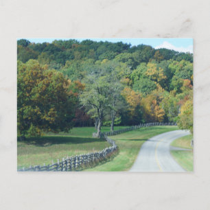 Fall on the Blue Ridge Mountains ~ NC Postcard