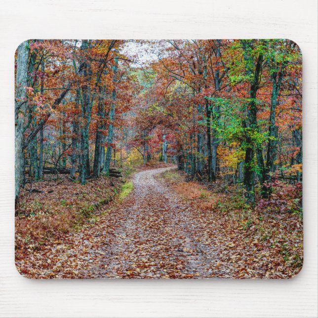 Fall On The Dirt Road new Mouse Pad (Front)