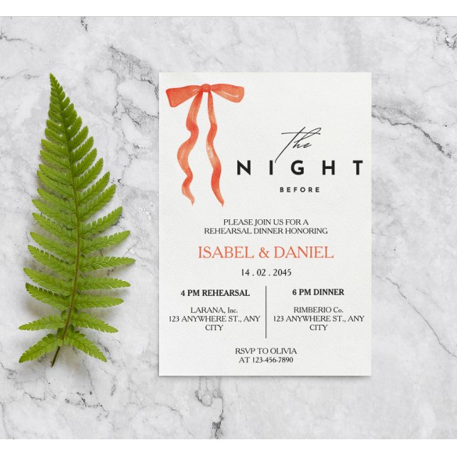 Fall or Autumn Theme Rehearsal Dinner Invitation (Creator Uploaded)
