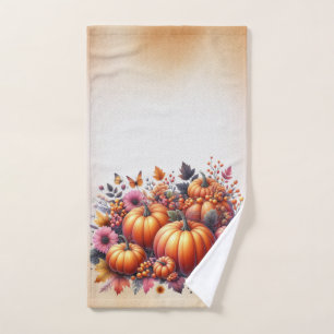 Fall or Thanksgiving themed Hand Towel
