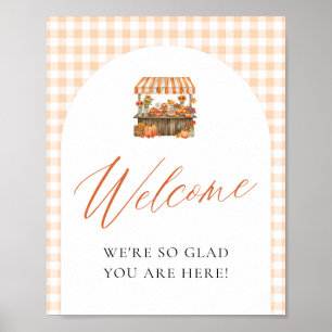 Fall Orange Fresh Off The Market Welcome Sign
