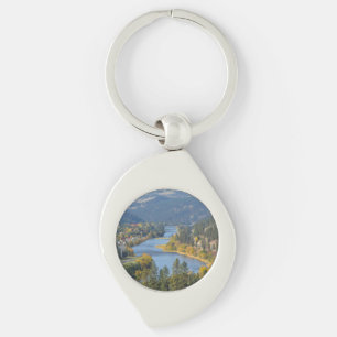 Fall Over Clearwater River Idaho  Key Ring