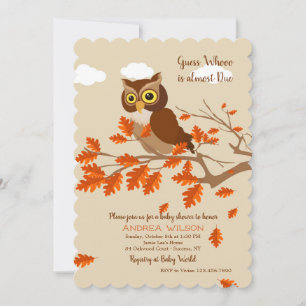 Fall Owl Invitation