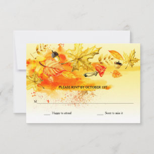 Fall Palette RSVP Cards