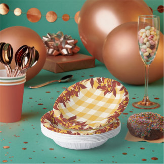 Fall Paper Bowls Paper Plate