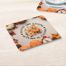 Fall Paper Coaster