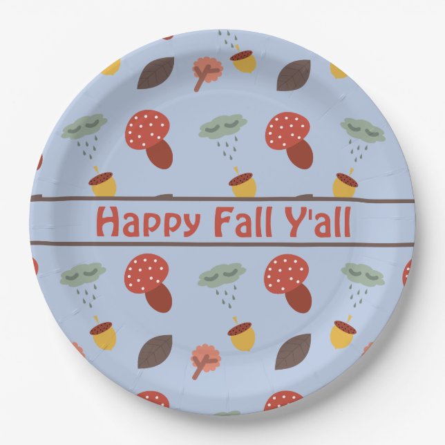 Fall Paper Plate (Front)