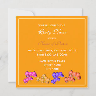 Fall parties invitation