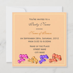 Fall parties invitation