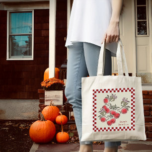 Fall Party Apple Harvest Personalise Customise Tote Bag