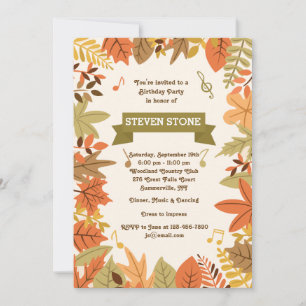 Fall Party Invitation