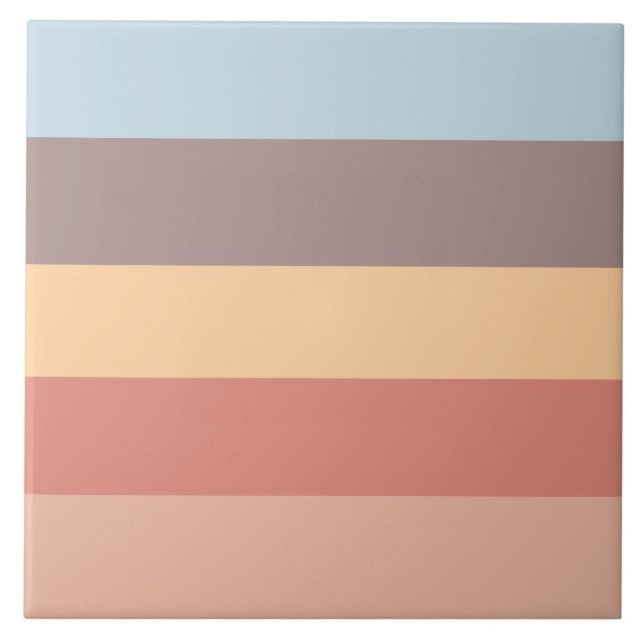 Fall pastel colour scheme  ceramic tile (Front)