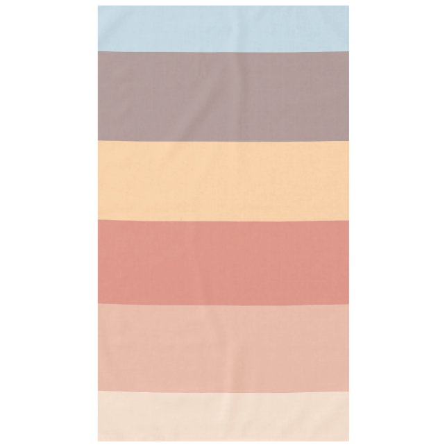Fall pastel colour scheme  tablecloth (Front)