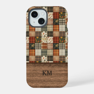 Fall Patchwork Quilt Phone Case   Personalised