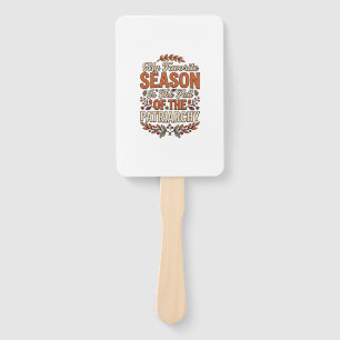 Fall Patriarchy Vintage Feminist Autumn Shirt Desi Hand Fan