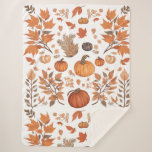 Fall pattern design sherpa blanket<br><div class="desc">Fall pattern design Sherpa Blanket</div>