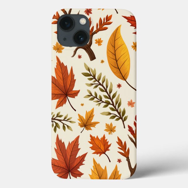 Fall Pattern iPhone Case (Back)