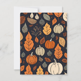 Fall Pattern Postcard