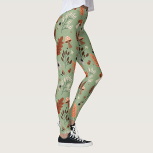 Fall Patterned Graphic Leggings