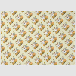 Fall Pembroke Welsh Corgi (red 1) Pumpkins Cute Tissue Paper