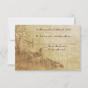 Fall Pheasant RSVP Card