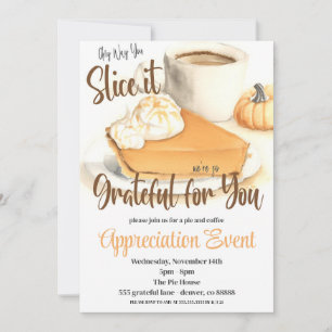 Fall Pie Appreciation Invitation