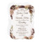 Fall Pine cone Wedding Invitation