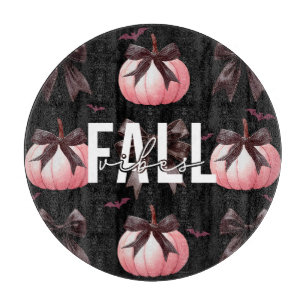Fall Pink Pumpkins Pattern  Cutting Board