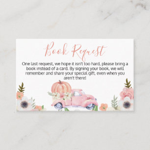 Fall Pink Truck Book Request Enclosure Card