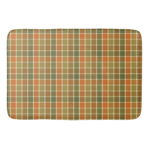 FALL PLAID CHECK BATH MAT