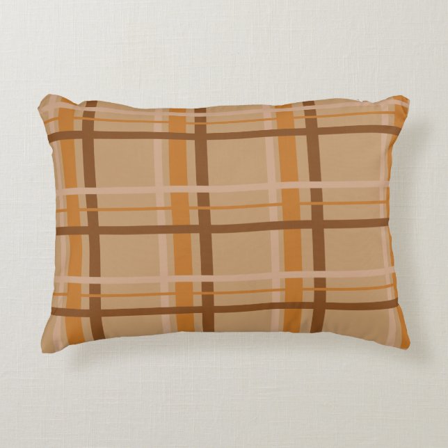 Fall Plaid Decorative Cushion (Front)