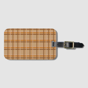 Fall Plaid Luggage Tag
