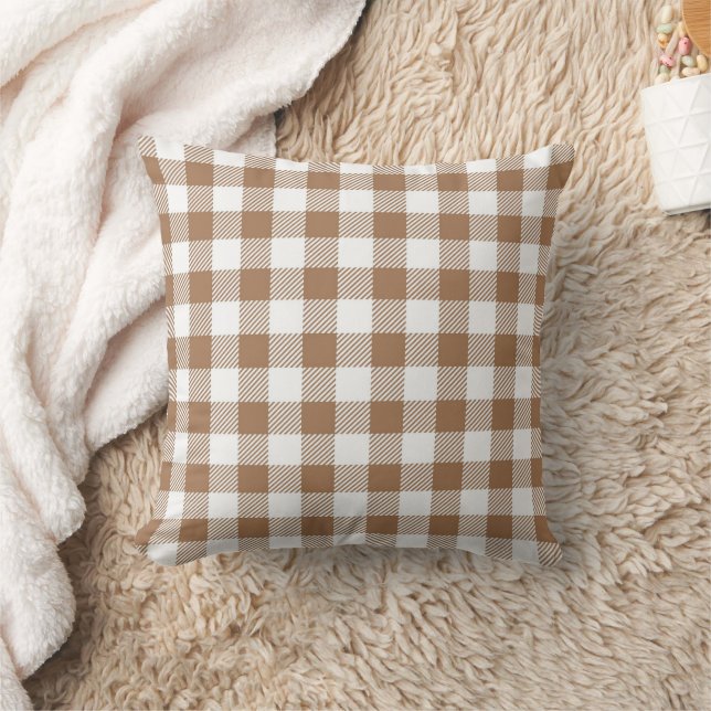 Fall Plaid Pattern  Cushion (Blanket)