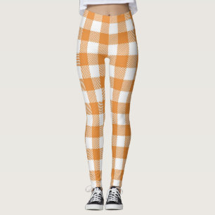Fall Plaid Pattern Leggings