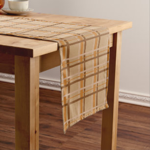 Fall Plaid Short Table Runner