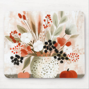 Fall Posy and Rust Speckled Pot Mouse Pad