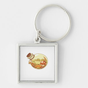 Fall Potion With Froggies Classic Key Ring
