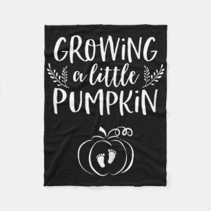 Fall Pregnancy Announcement For Women Halloween By Fleece Blanket