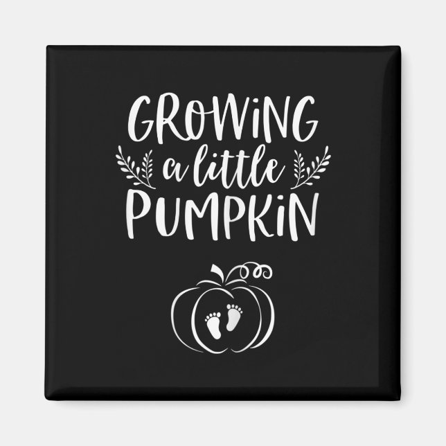 Fall Pregnancy Announcement For Women Halloween By Magnet (Front)
