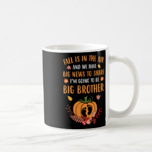 Fall Pregnancy Announcement To Be Brother Autumn  Coffee Mug