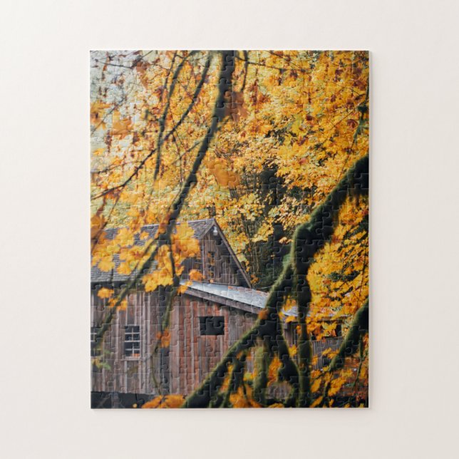 Fall Pretty Landscape Photos USA Contryside Comple Jigsaw Puzzle (Vertical)