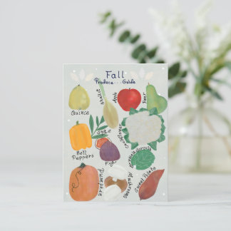 Fall Produce Guide Postcard