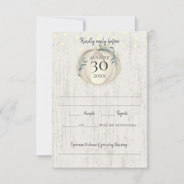 Fall Pumpkin and Greenery Response (Front)