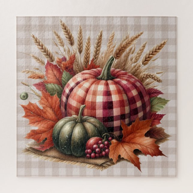 Fall Pumpkin Artwork Puzzle (Vertical)